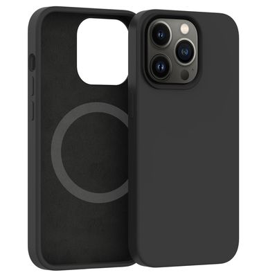 ER POWER Silikonový kryt CARNEVAL SNAP pro iPhone 13 Pro Max s MagSafe - Černá