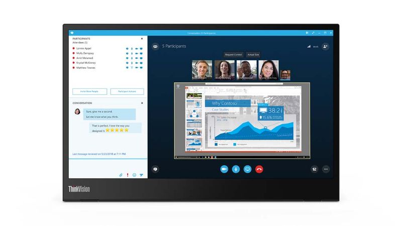Lenovo ThinkVision/M14/14"/IPS/FHD/60Hz/6ms/Black/3R