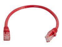Patch kabel - RJ-45 (M) do RJ-45 (M) - 1 m - UTP - CAT 6 - lisovaný, provedení bez hrbolků, licna - červená