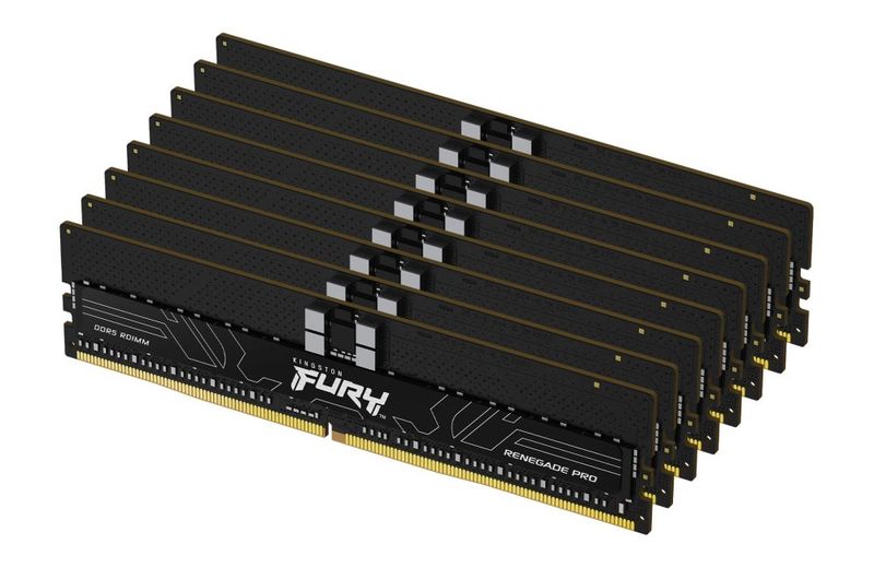 Kingston FURY Renegade Pro/DDR5/256GB/7200MHz/CL38/8x32GB/Black