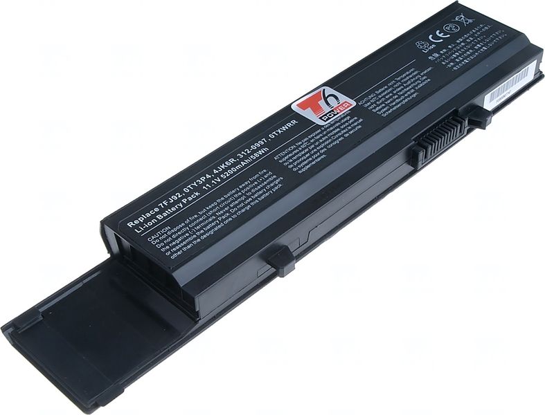 Baterie T6 Power pro Dell Vostro 3400, 3500, 3700 serie, 5200mAh, 58Wh, 6cell