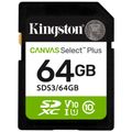 KINGSTON Canvas Select+ SD karta, 64 GB, 100MB/s
