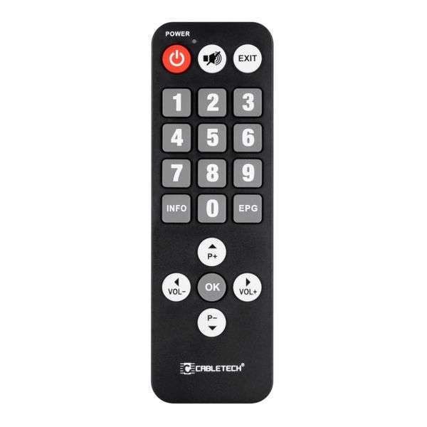 Dálkový ovladač DVB-T CABLETECH PIL0367 pro seniory