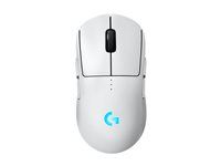 Myš - hraní - pravák a levák - optický - 8 tlačítka - bezdrátový, kabelové - 2.4 GHz, USB - přijímač USB Logitech LIGHTSPEED - bílá