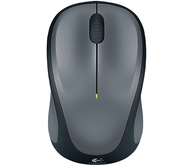 Logitech M235/Cestovní/Optická/1 000 DPI/Bezdrátová USB/Šedá