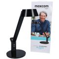 MAXCOM ML4400 LUMEN, Stolní LED lampa, USB, černá