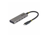 Startech - Rozbocovac - 4-portový, 10 Gbps, napájení PD 100 W, ochrana proti pretížení, PCR hliník - 3 x USB-C 3.2 Gen 2 + 1 x USB-C 3.2 Gen 2 (dodávka energie) - desktop