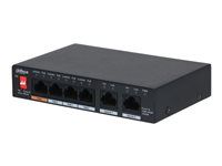 Přepínač - neřízený - 1 x 10/100/1000 (High PoE) + 3 x 10/100/1000 (PoE+) + 2 x 10/100/1000 (uplink) - desktop - High PoE (60 W)