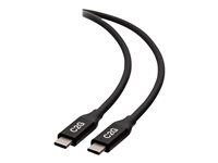 USB4 (40Gbps) - USB kabel - USB-C (M) do USB-C (M) - USB 2.0 / USB 3.2 / USB4 / Thunderbolt 3 - 20 V - 5 A - 80 cm - reverzibilní konektory, podpora 8K, kontakty osvětlené zlatou barvou, USB napájení (100W) - černá