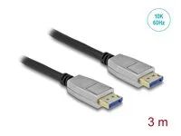 Kabel DisplayPort - DisplayPort (M) s jazýčkem do DisplayPort (M) s jazýčkem - DisplayPort 2.0 - 3 m - podpora 10K60Hz (10240x4320) - černá