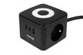 Prodlužovací kabel HUSLOG Smart Black 1,4m