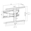SBOX PLB-79464, TV Držák na stěnu 43"-90"