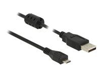 Kabel USB - USB (M) do Micro USB typ B (M) - USB 2.0 - 5 m - černá