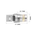 Autožárovka LED T20 12 V CARCLEVER 95AC005 balení 2 ks
