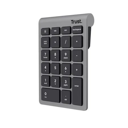 Trust Xalas Wireless numpad/Bezdrátová USB/Stříbrná