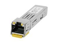 Transceiver modul SFP (mini-GBIC) - 1GbE - 10Base-T, 1000Base-T, 100Base-X - RJ-45 - až 100 m - pro AT x240-10, x240-26; CentreCOM AT-GS970EMX/52, AT-x230-52; CentreCOM SE240 Series