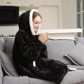 Mikinová deka 4L 10793b Black