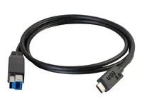 USB 3.2 - 5Gbps - M/M - USB kabel - USB Type B (M) do USB-C (M) - USB 3.0 - 3.05 m - černá