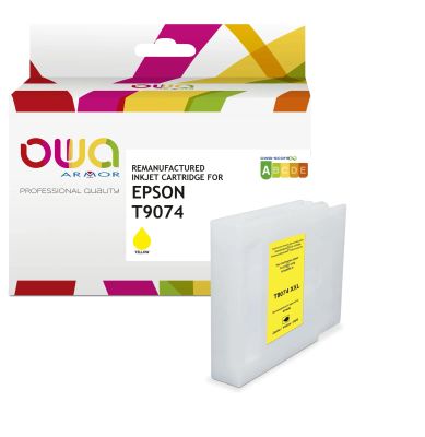OWA ARMOR ink kompatibilný s Epson T9074, žltá/yYellow,77ml