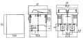 Přepínač kolébkový 2x(2pol./2pin) ON-OFF dvojitý černý O-I 12V