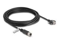 M12 Cable D-coded 4 pin female to RJ45 p