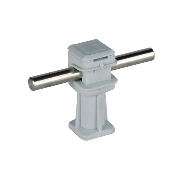 Podpěra vedení, plast šedý, 36mm, pro prům. 8mm M8