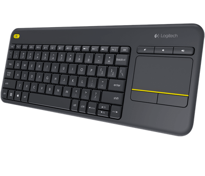 Logitech K400 plus/Bezdrôtová USB/ CZ- SK layout/Čierna