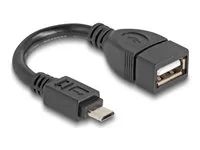 USB 2.0 OTG Cable Type Micro-B male to T