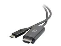 Kabel adaptéru - USB-C s piny (male) do HDMI s piny (male) - 1.83 m - černá - reverzibilní konektory, podporuje 4K, podpora 1080p, podpora 4K60 Hz (3840 x 2160), podpora 4K30Hz, rychlost přenosu dat až 10 Gbps
