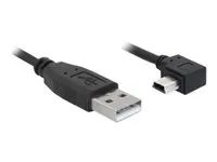 Kabel USB - USB (M) do mini-USB typ B (M) - 2 m - konektor s pravým úhlem