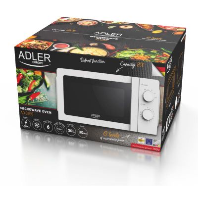ADLER AD 6205, Mikrovlnná trouba, bílá