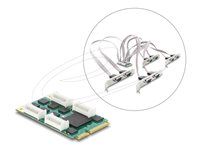 Delock - Sériový adaptér - PCIe Mini Card nízký profil - RS-232 x 8