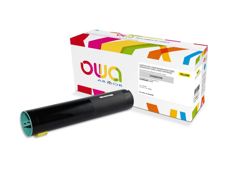OWA Armor toner kompatibilní s Lexmark C930H2YG, 24000st, žlutá/yellow