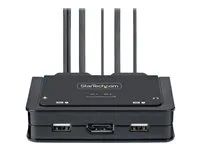 Remote Push-Button/Hotkey Switching (C2-D46-UC2-CBL-KVM) - Přepínač KVM / audio - kompaktní - 2 x KVM / zvuk - 1 místní uživatel - desktop
