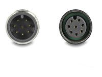 M12 Cable A-coded 8 pin male to female P