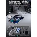 MEGATECH, Rýchlonabíjačka 2x USB-C/1x A, 100W, bie