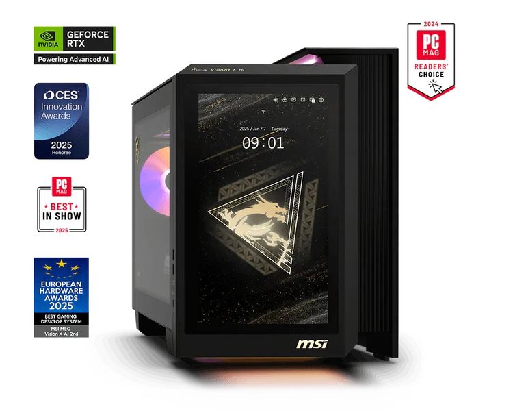 MSI MEG Vision X/AI 2NVV7-405EU/Tower/U7-270KP/64GB/2TB/RTX 5080/W11H/3R
