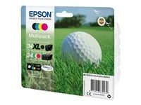 4-balení - černá, žlutá, azurová, purpurová - originální - inkoustová cartridge - pro WorkForce Pro WF-3720, WF-3720DWF, WF-3725DWF