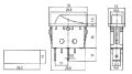 Přepínač kolébkový 2-pol./2-pin ON-OFF 250 V/15 A černý