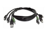 Startech - Kabel adaptéru - kompatibilní s TAA - HDMI, USB typ A, audio jack 3,5 mm s piny (male) do HDMI, USB Type B, audio jack 3,5 mm s piny (male) - 1.8 m
