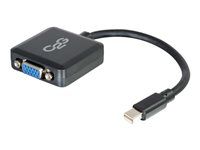C2G 8in Mini DisplayPort to VGA Active Adapter - Mini DP to VGA Adapter - 1080p - M/F - Kabel DisplayPort - Mini DisplayPort (M) do HD-15 (VGA) (F) - 20.32 cm - cerná