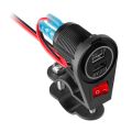 USB nabíječka PEIYING PY-CHR0008 na motocykl
