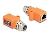 M12 Adapter A-coded 8 pin female to RJ45