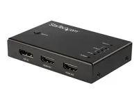 3x HDMI & 1x DisplayPort - 4K 60Hz - Spínač video/audio - 3 x HDMI + 1 x DisplayPort - desktop