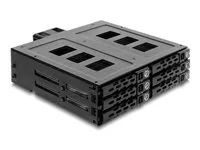 Delock 5.25" Mobile Rack for 6 x 2.5? SATA HDD / SSD - Pouzdro disku - 2.5" - cerná