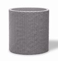 Květináč KETER Cylinder M Silver Grey