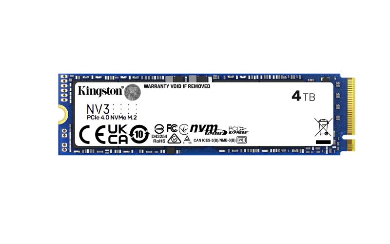 Kingston NV3/4TB/SSD/0/SAS/M.2 NVMe/5R