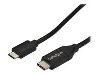 USB-C to Micro USB Charge Cable - USB 2.0 Type C to Micro B - Thunderbolt 3 Compatible (USB2CUB2M) - USB kabel - USB-C (M) do Micro USB typ B (M) - USB 2.0 - 2 m - černá