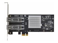 Startech 2-Port GbE SFP Network Card, PCIe 2.0 x1, Intel I350-AM2 2x 1GbE Controller, 1000BASE Copper/Fiber Optic, Dual-Port Gigabit Ethernet NIC, Desktop/Server Backplanes - Windows and Linux Compatible (P021GI-NETWORK-CARD) - Sítový adaptér - PCIe 2.0 - Gigabit SFP x 2 - cerná