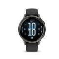 GARMIN VENU 4, Chytré hodinky, Black/ Slate 41